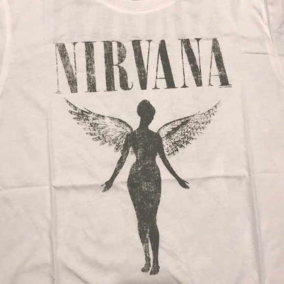 SOLD OUT White Nirvana Vintage Concert Band T-Shirt - Picture 6 of 7